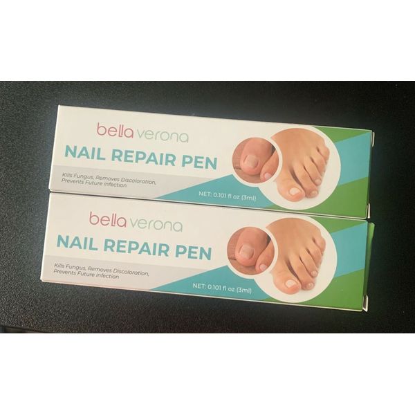 Bella Verona Nail Repair Pens x 8 kills fungus (8 Pens total - 4 per pack)