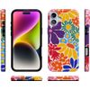 Casely iPhone 16 Case | Flower Patch | Multi-Color Floral | Classic Ultra Slim Case Design | Compatible with MagSafe
