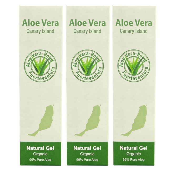 Aloe Vera Point Organic Gel 99% Pure Aloe Vera 250ml - 3 Units