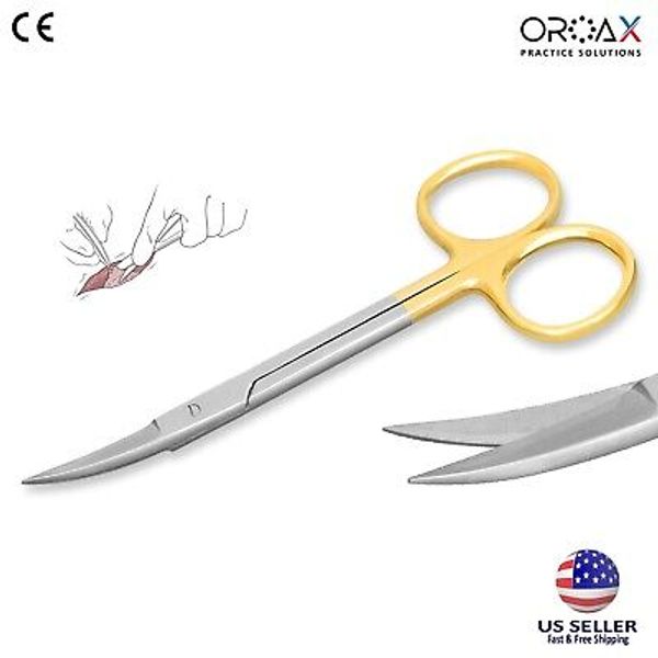 Premium GERMAN TC Iris Scissors 11.5cm Curved Surgical Dental Instruments OROAX