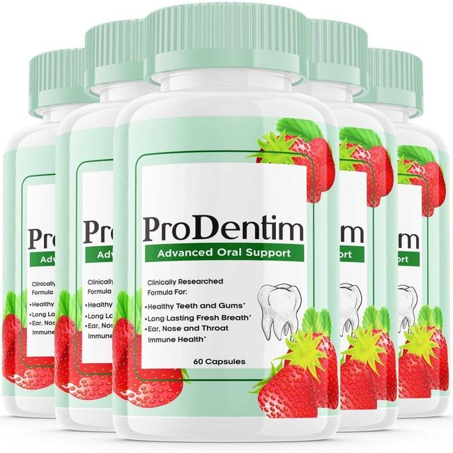 5-Pack Prodentim for Gums and Teeth Health Prodentim Dental Formula 300 Capsules