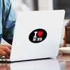 CafePress I Heart Wine Oval Car Bumper Sticker