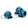 1/4 HP 925 CFM Multi-Purpose Mini Air Mover, Dryer, Blower and Timer - Blue