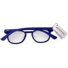 B+D Dot Readers +1.00 Blue Reading Glasses Rubberized Compact Folding with Case