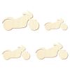 Holz Motorrad - Deko Basteln 5-50cm, Größe:5cm, Pack mit:1 Stück