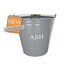 Ash Bucket with Lid - Grey