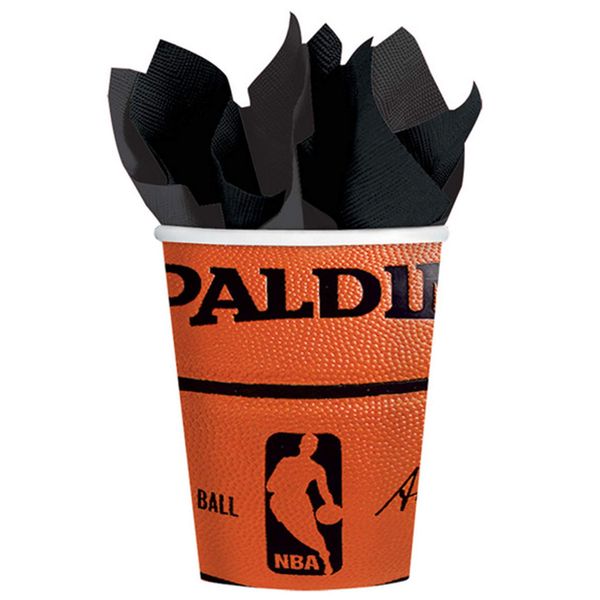 Spalding Basketball Party Cups - 9 Oz. Pack of 18