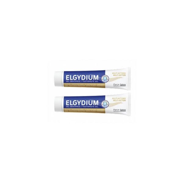 Elgydium Multi-Actions Toothpaste Gel 2 x 75ml