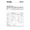 Burda Style Sewing Pattern B6240 Misses’ Dresses with Front Button Fastening