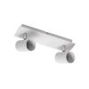 CGC Lighting Indoor Ceiling Wall Spots LED GU10 Spotlight Bar Light Two Adjustable Heads (White, Double)