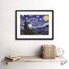 Wee Blue Coo Van Gogh Starry Night Old Master Framed Wall Art Print