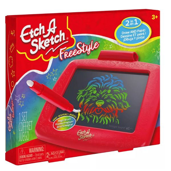 NEW Etch A Sketch Freestyle Drawing Tablet w/ 2 In 1 Stylus Pen & Paintbrush