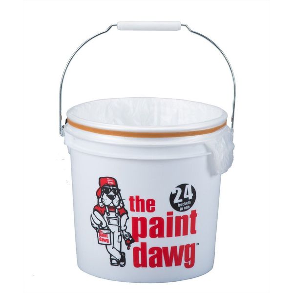 2-Gallon Paint Dawg Paint Bucket with 24 Liners | Bucket With Handle | Liners...