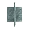 Black Wrought Iron Butterfly Hinge 7.5" H x 4.75" W Steeple Tip Rust Resistant