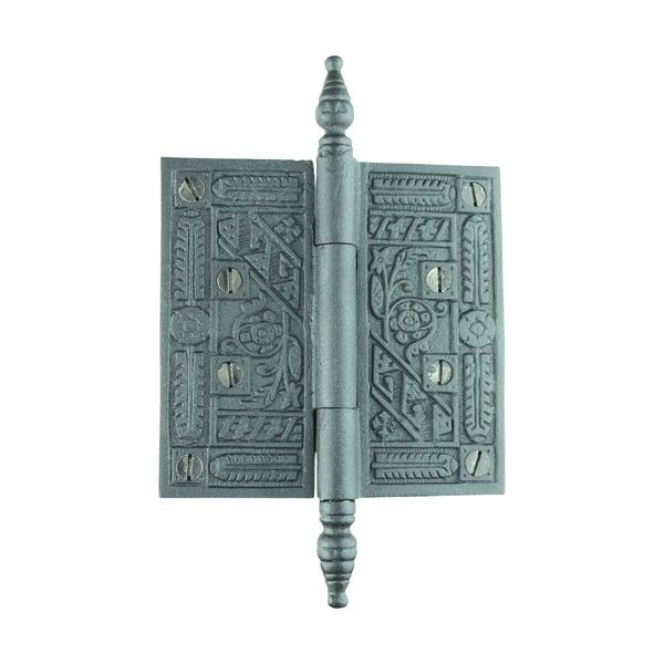 Black Wrought Iron Butterfly Hinge 7.5" H x 4.75" W Steeple Tip Rust Resistant