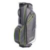 Izzo Golf Izzo Ultra-Lite Cart Golf Bag With Single Strap & Exclusive Features, Gray/Lime, 35’’ x 14’’ x 11’’