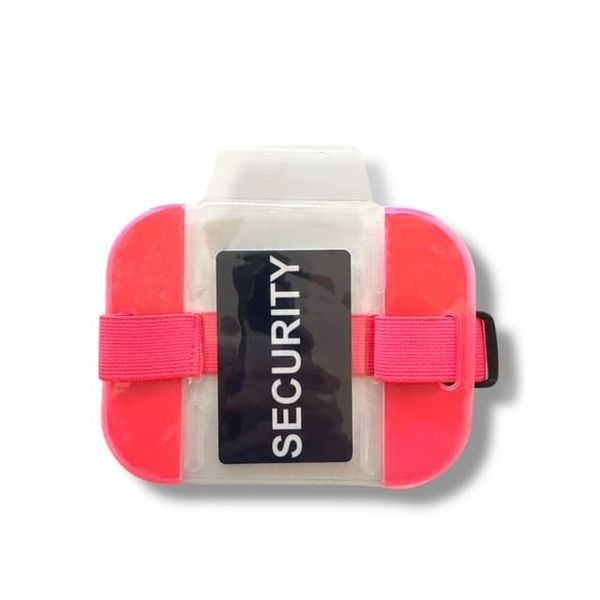 Relective Security Armband with Printed Security Card (Pink)