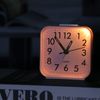 Alarm Clock, Analog Loud Bell Sound, Alarm Backlight, Continuous Second Hand, Snooze Function, Distance Type, White