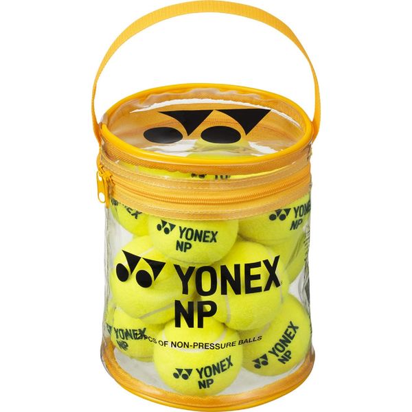 YONEX TB-NP12 Tennis Balls, Non-Pressure Balls, Yellow, Pack of 12