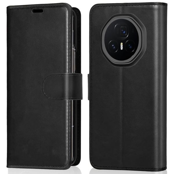 Verco Mobile Phone Case for Honor Magic V3 Case, Book Case Flip Cover for Magic V3 Case [Card Slots/Stand Function], Black