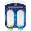 Go Travel Squeezy 100ml Cabin Approved Bottles for Liquids -2 Per Pack (Ref 660)