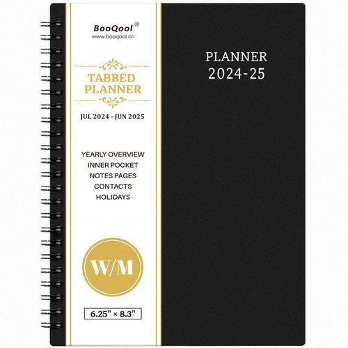 Planner 2024-2025 - July 2024 - June 2025, 2024-2025 Academic Planner with 12 Months, Planner 2024-2025 Daily Weekly and Monthly with Tabs, 6.25" × 8.3", Improving Your Time Management Skill