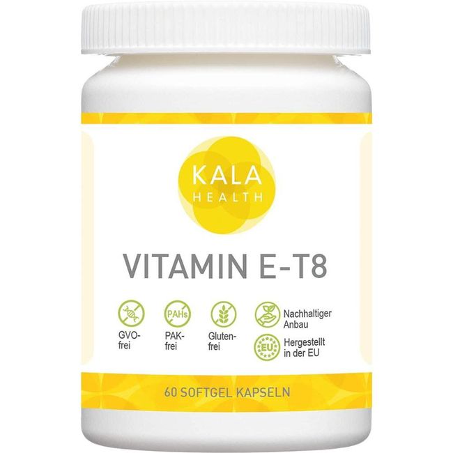 Color Vitamin E-8 T8 60 / 180 Capsules from Germany Contains all 8 known forms of vitamin E, including 4 tocopherols and 4 tocotrienols, the most comprehensive vitamin E