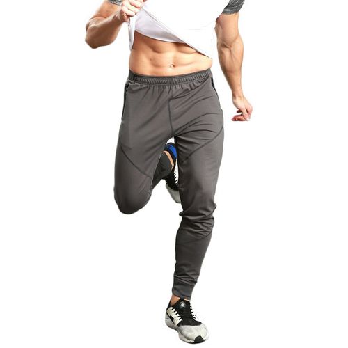 TBMPOY Men's Casual Cotton Jogger Pants Elastic Waist Running Sports Trousers Grey XL