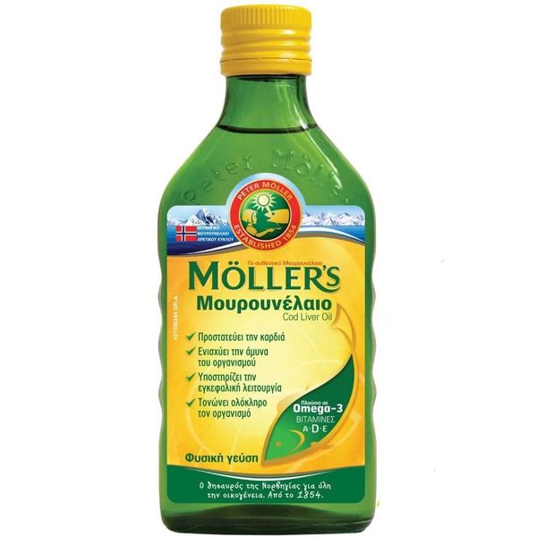 Moller's Cod Liver Oil Natural Flavour 250ml