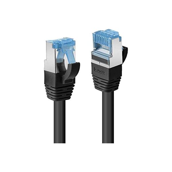 LINDY Cat.6A S/FTP PIMF LSOH Patch Cable 1 m Black
