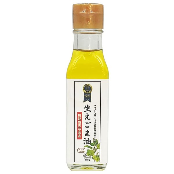 Raw sesame oil, 3.9 oz (110 g), food with functionality label (Registration Number: G176), iTQi Award, Free Shipping