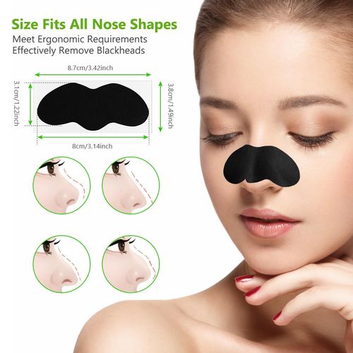 ACWOO Cerotto Naso Punti Neri, Nose Strips, 60Pezzi Strisce Per Punti Neri per la Rimozione di Punti Neri e Impurità, Cerotti Punti Neri la pulizia profonda dei pori