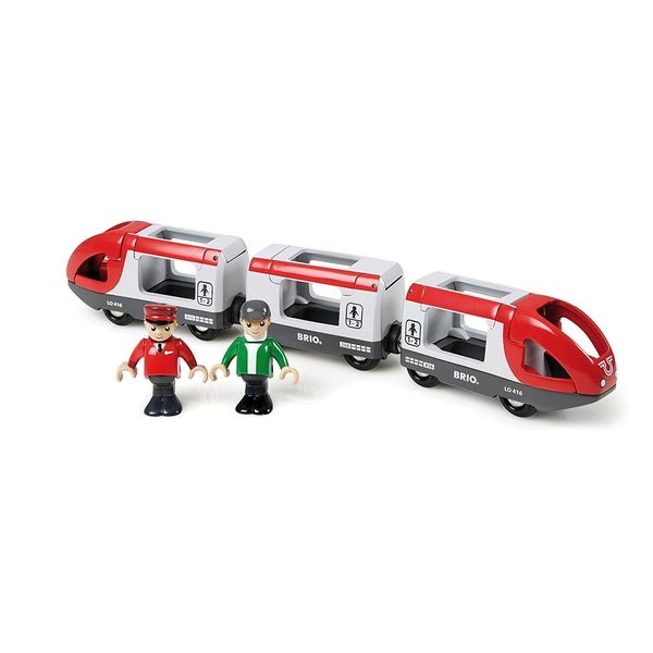 BRIO World 33505 - Travel Train Set - Premium 5 Piece Wooden Toy Set for Toddlers | Ideal Birthday Compatible with All BRIO Railway Toys