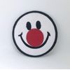 Smiley Face Red Nose Iron on sew on Embroidered Patch