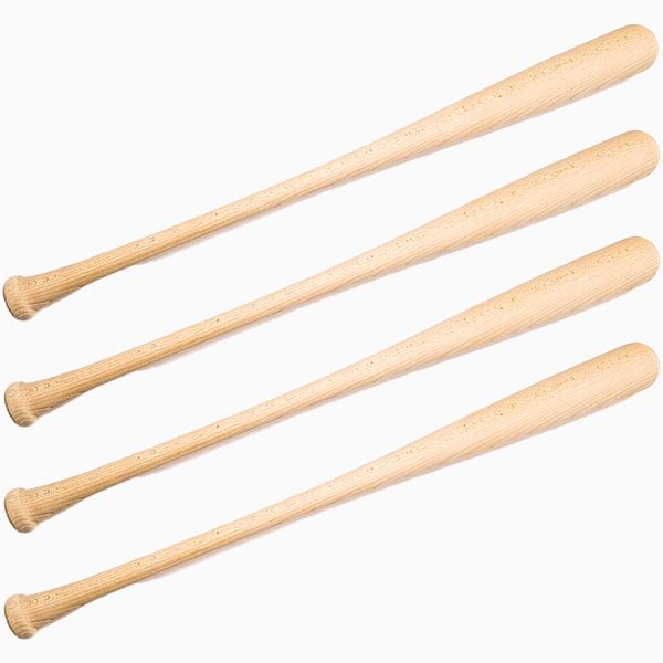 4 Pack Craft Quality Wooden Blem Baseball Bat (34")
