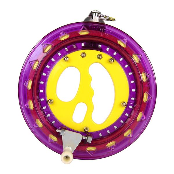 Mint's Colorful Life Kite String Reel Winder 7inches Dia with 600 feet Line (60 lbs) for Kids/Teens, Purple