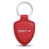 Dodge SRT-8 Logo Soft Real Red Leather Shield-Style Key Chain
