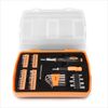 51 Pcs Household Hand Toolbox Magnetic Screwdriver Bit kit+Organizer Case Orange