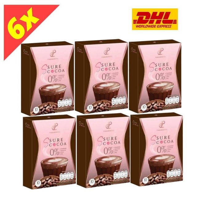 6x S Sure Cocoa Instant Powder Mix Drink Control Hunger Pananchita No Sugar