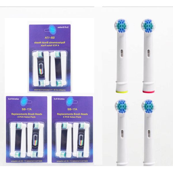 Brown Oral B Replacement Brush for Electric Toothbrush, 12 Pack