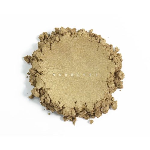 MARBLERS Mica Powder Colorant [Soft Gold] 3oz (85g) |Cosmetic Grade | Epoxy Resin Pigment | Dye | Non-Toxic, Vegan, Cruelty-Free | Lip Gloss, Nails, Body Butter | Bath Bomb, Candle & Soap Making