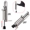 IGNPION Kick Stainless Steel Down Door Locks Stopper Holder Spring Loaded Adjustable