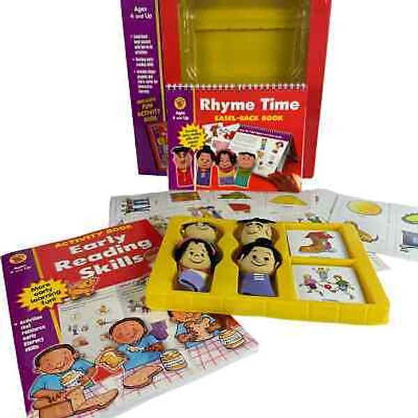 Brighter Child Early Learning Kit Rhyme Time Easel Back Book Reading Skills