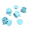 eXtremeRate Heaven Blue Interchangeable ABXY Buttons for Nintendo Switch Pro Controller, DIY Swappable Replacement ABXY for NS Pro Controller- Controller NOT Included