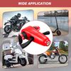Motorcycle Scooter Lock Brake Alarm Handlebar Throttle Grip Security Red