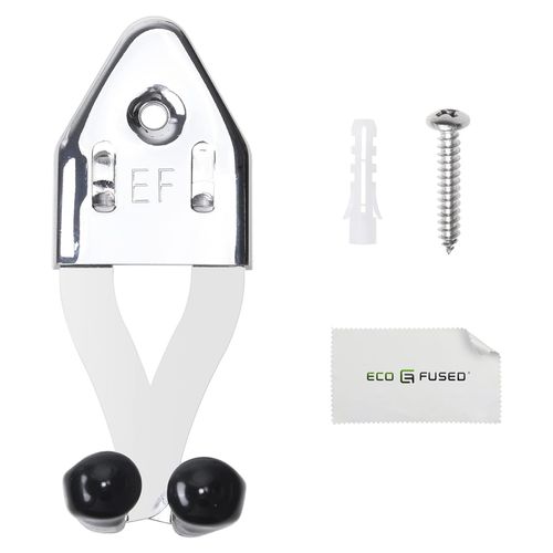 ECO-FUSED 1x Vertical Sword Mount - Dagger Display Wall Hanger - Adjustable Multifunctional Mount - Stainless Steel Wall Rack for Axe, Daggers, Knives (Silver)