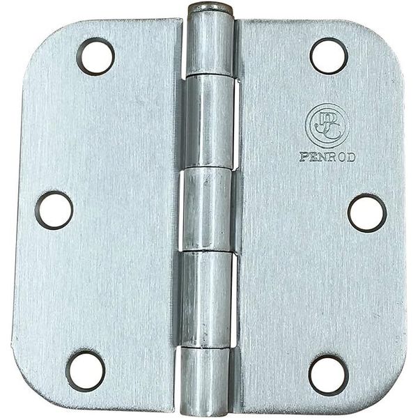 Penrod Interior Door Hinges, Chrome, 3.5" w/ 5/8" Radius, 2 Pack *FREE SHIPPING*