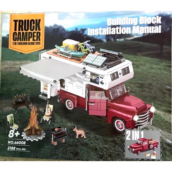 How To Build Pickup Truck Kit Camper Model Toy Booklet Instructions Dog Guitar