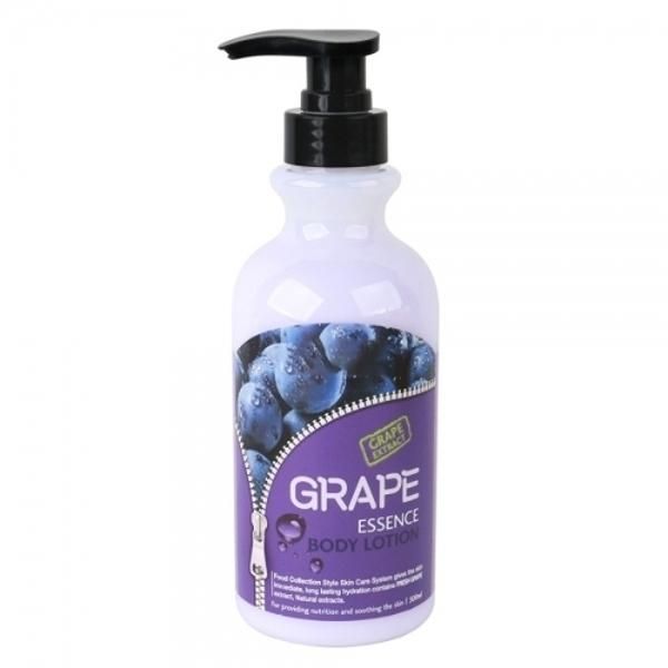 Gentle texture, fruity scent body lotion, 500ml grape