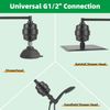 Filtered Shower Head, 10" High Plessure 10-Spray Handheld/Rainfall Shower Head C